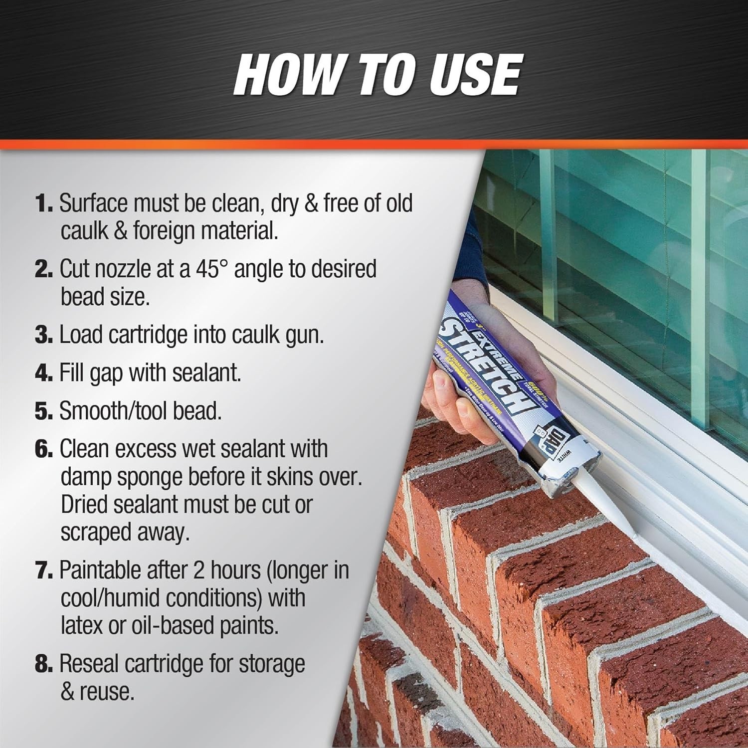Acrylic Urethane Sealant, 10.1 Oz – Waterproof, Low Odor, Perfect for Exterior