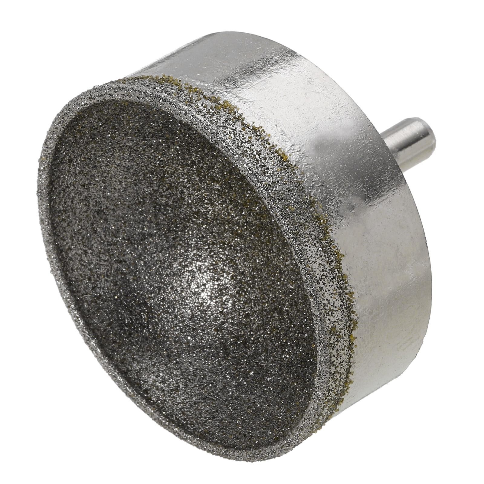 50mm 100 Grits Diamond Mounted Point Spherical Concave Head Bead Grinding Bit