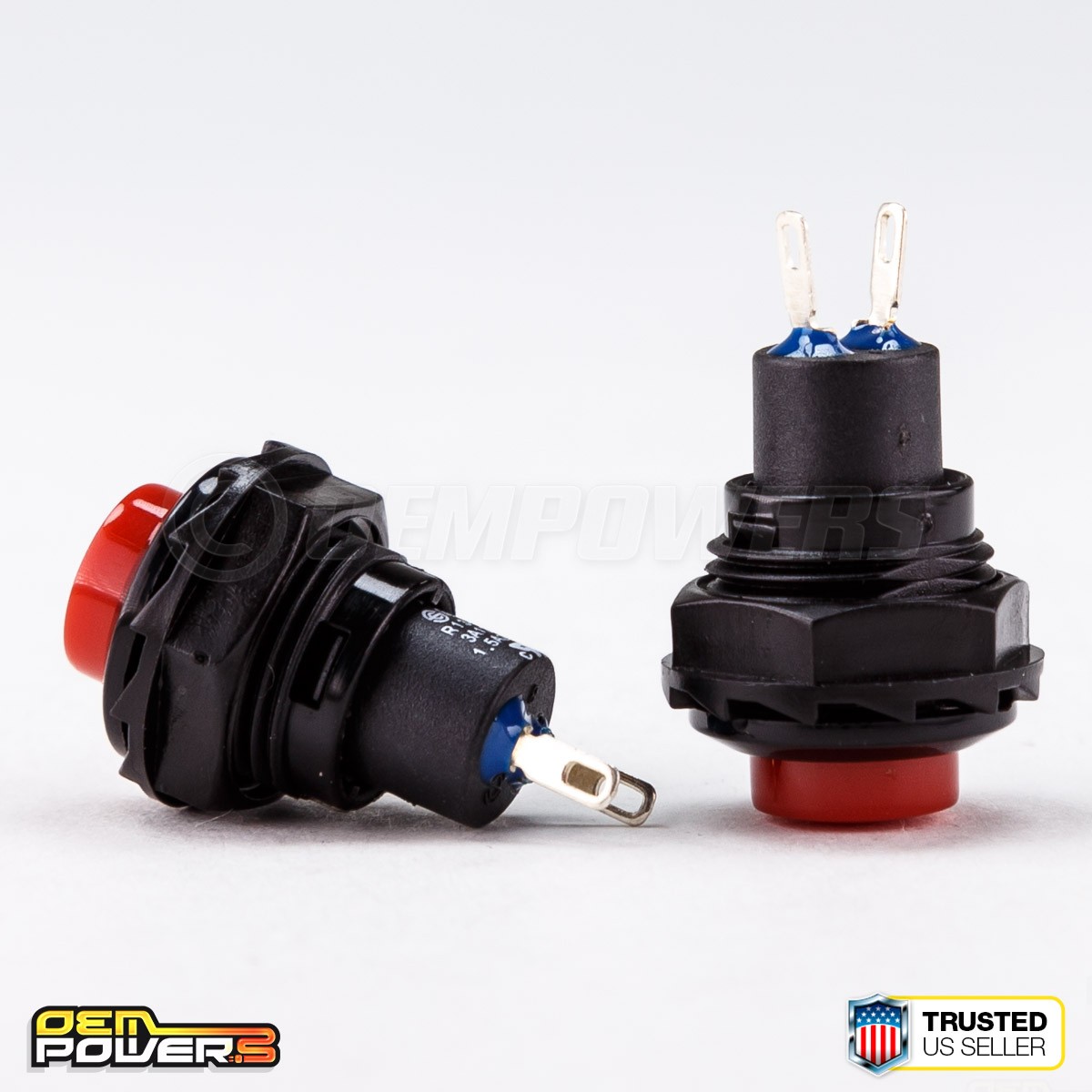 Lot of 2 RadioShack SPST Momentary Push Button Switch 3A 125V #2750646 BULK NEW