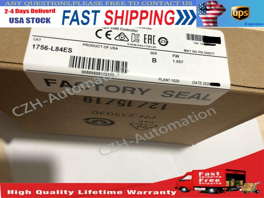 Allen-Bradley 1756-L84ES Guardlogix 5580 Controller Safety Processor 1756L84ES