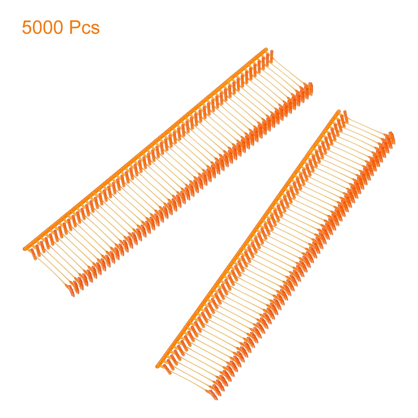 5000Pcs Standard Tagging Gun Fasteners,0.6 Inch Orange Red Plastic Refills