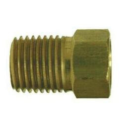 12053 Adapter, 3/16 in Inverted Flared x 1/4 in Male NPTF, Brass (2 Pack)
