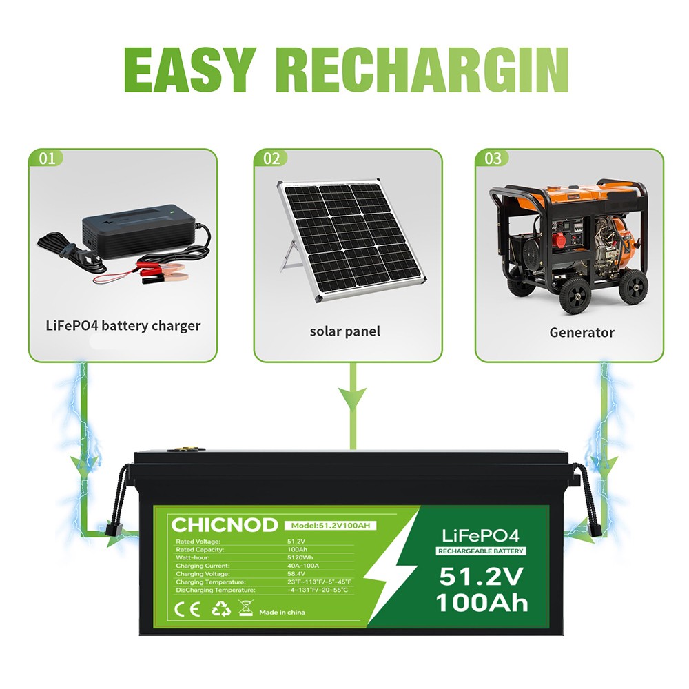 300AH 12V LiFePO4 Lithium Battery Deep Cycle Built-in BMS for Solar RV Off-grid