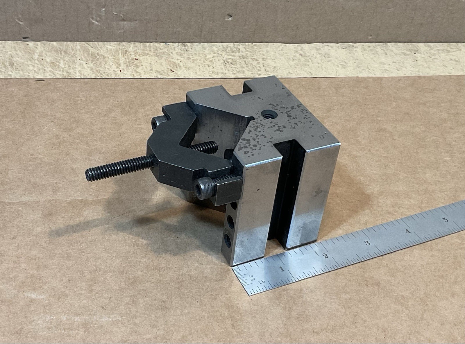 V-Block With Clamp Unmarked