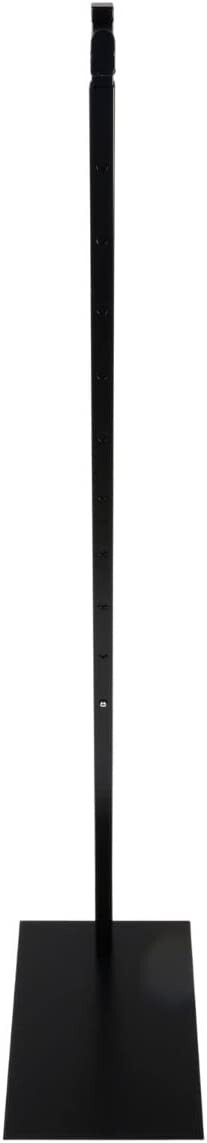 Single Costumer Clothing Display Stand Black Valet 72″ Garment Rack Adjustable