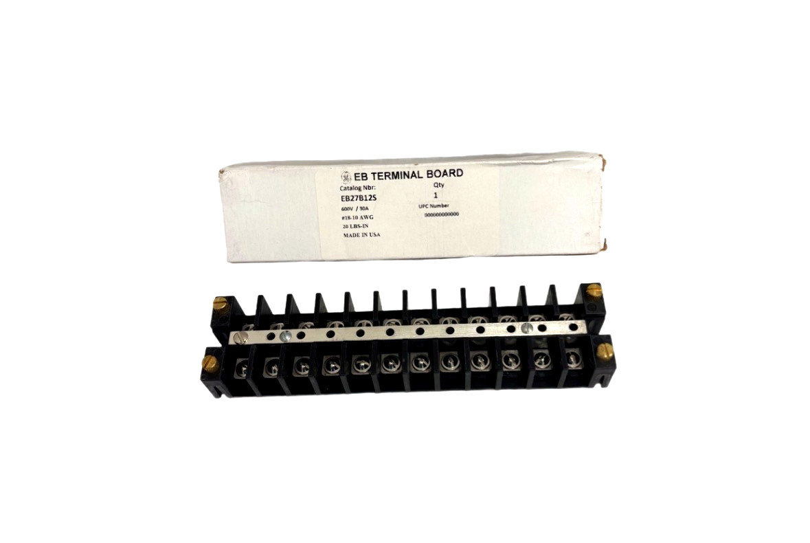 EB27B12S EB TERMINAL BOARD 600V #18-10 AWG