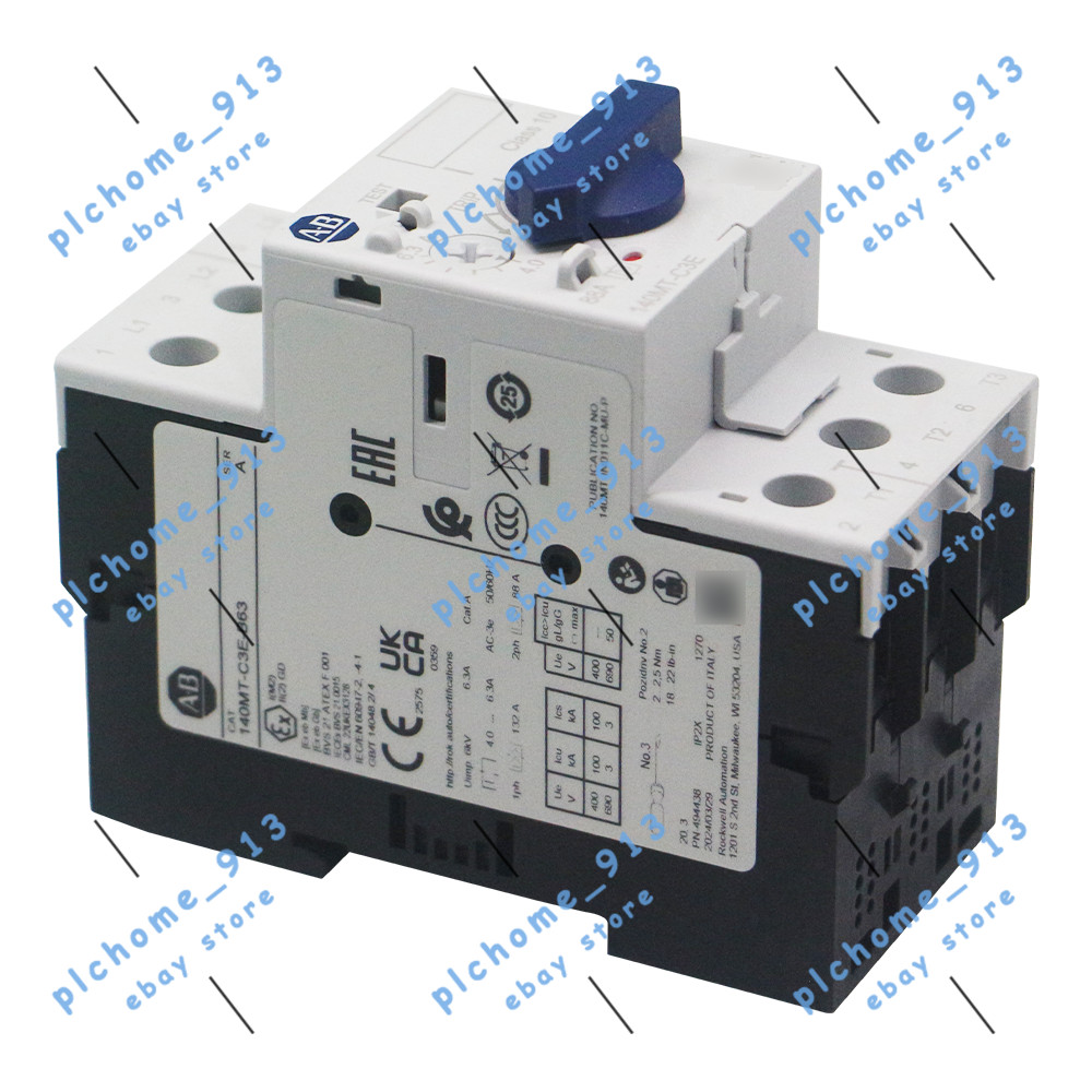 New AB 140MT-C3E-B63 Motor Protection Circuit Breaker Standard Magnetic Trip