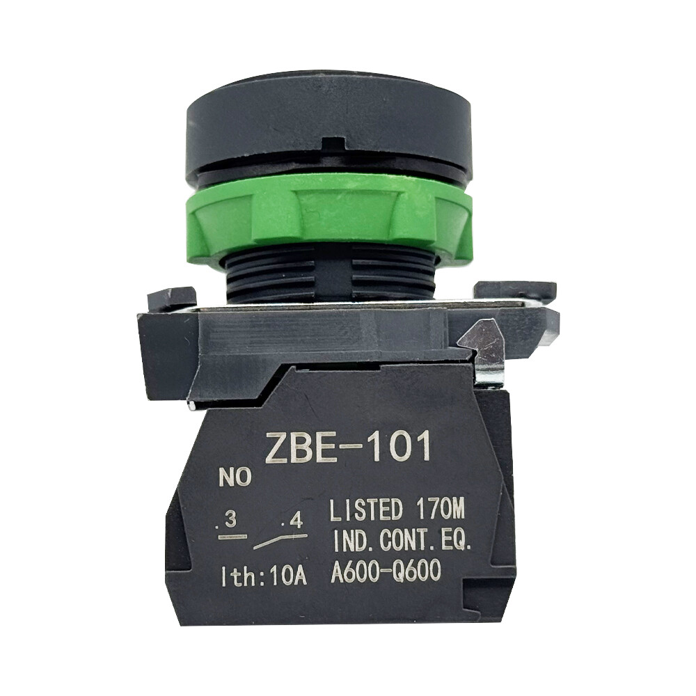 XB5-AA21 plastic flush black 22mm spring return unmarked 1NO Push button XB5