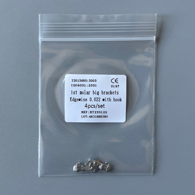 20Sets Dental 1st Brackets Molar Wide Big Bracket Orthodontic Roth MBT 022 Hooks