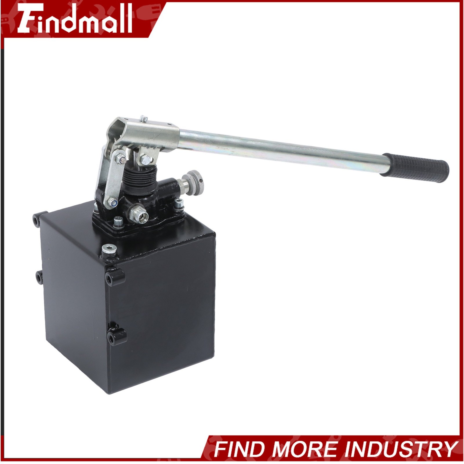 Findmall Hydraulic Piston Hand Pump 1.5 CID 5 Qt w/ Release Knob Single-acting