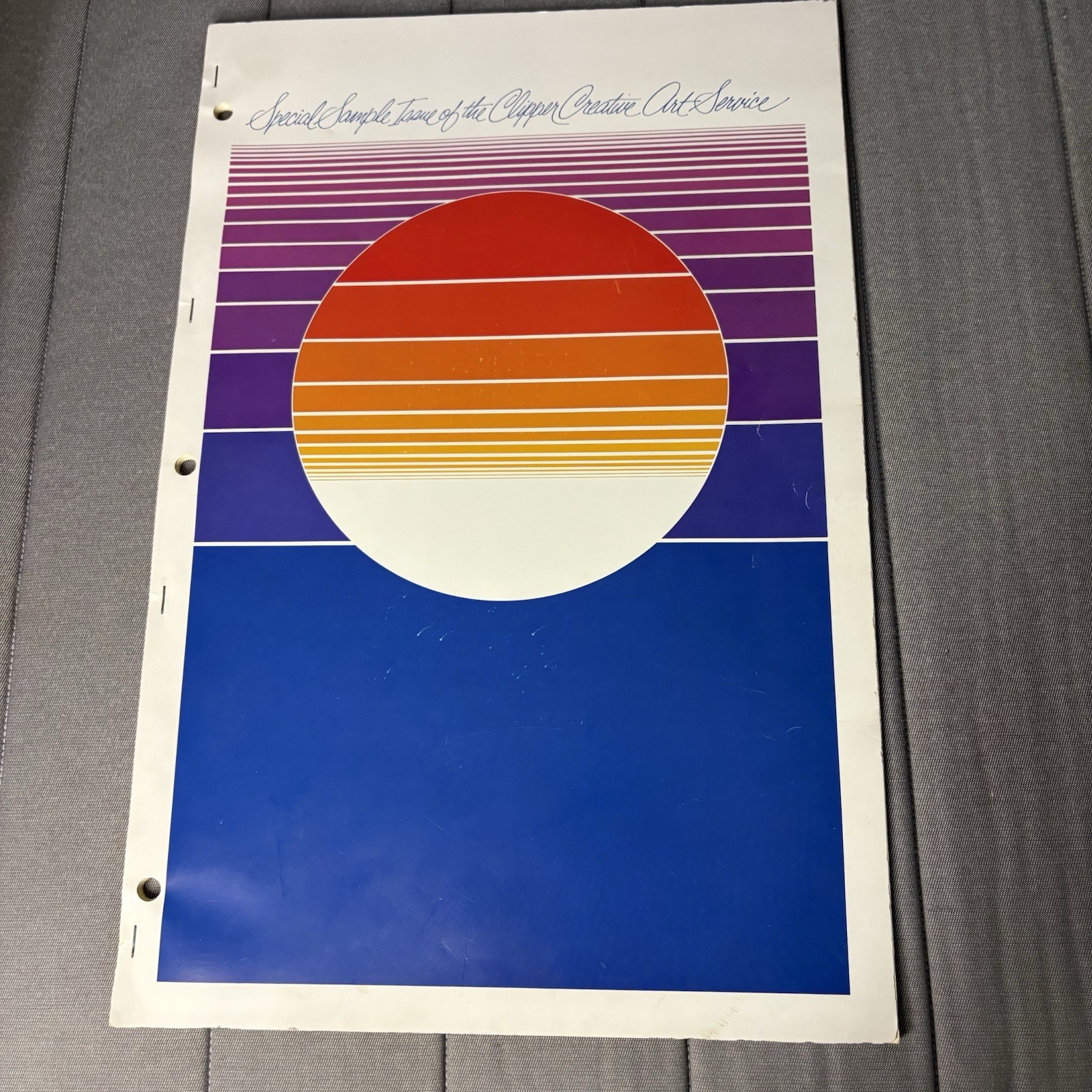 1970s Graphic Clipper Creative Arts Special Sample Issue Color Large Clip Art