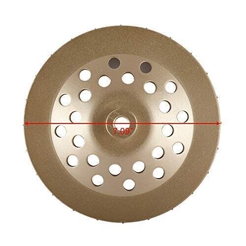 7″ Concrete Grinding Cup Wheels 24 Seg Diamond Abrasive Segments 5/8″-11 Arbor