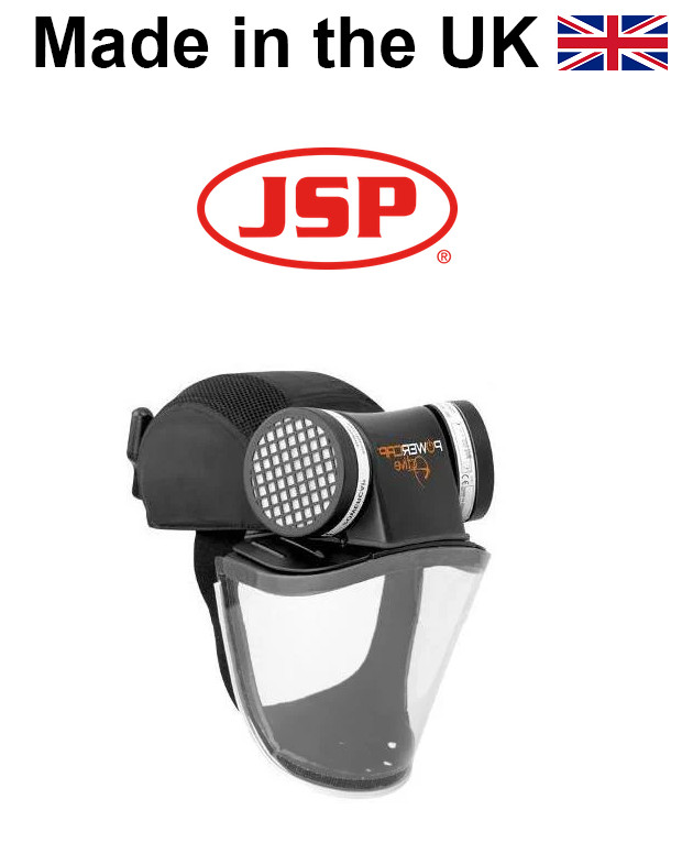 JSP Powercap Active Black Universal Plug – 8HR Respiratory Protection CAE601-941