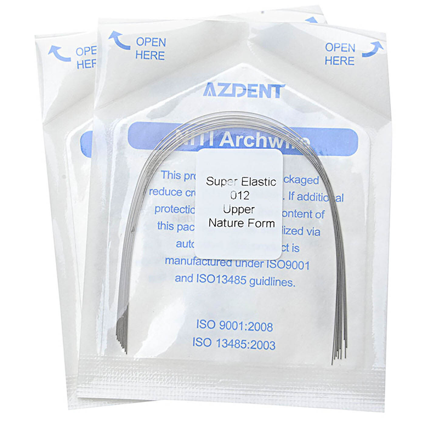 100pcs Dental Orthodontic Super Elastic Niti Round Arch Wires Nature Form AZDENT