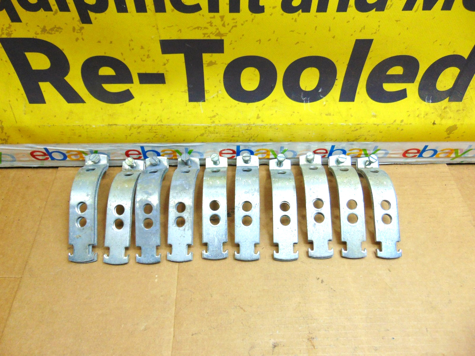 Superstrut- 4″ Conduit Strut Straps 702 With 3 Holes. ( Lot Of 10 )