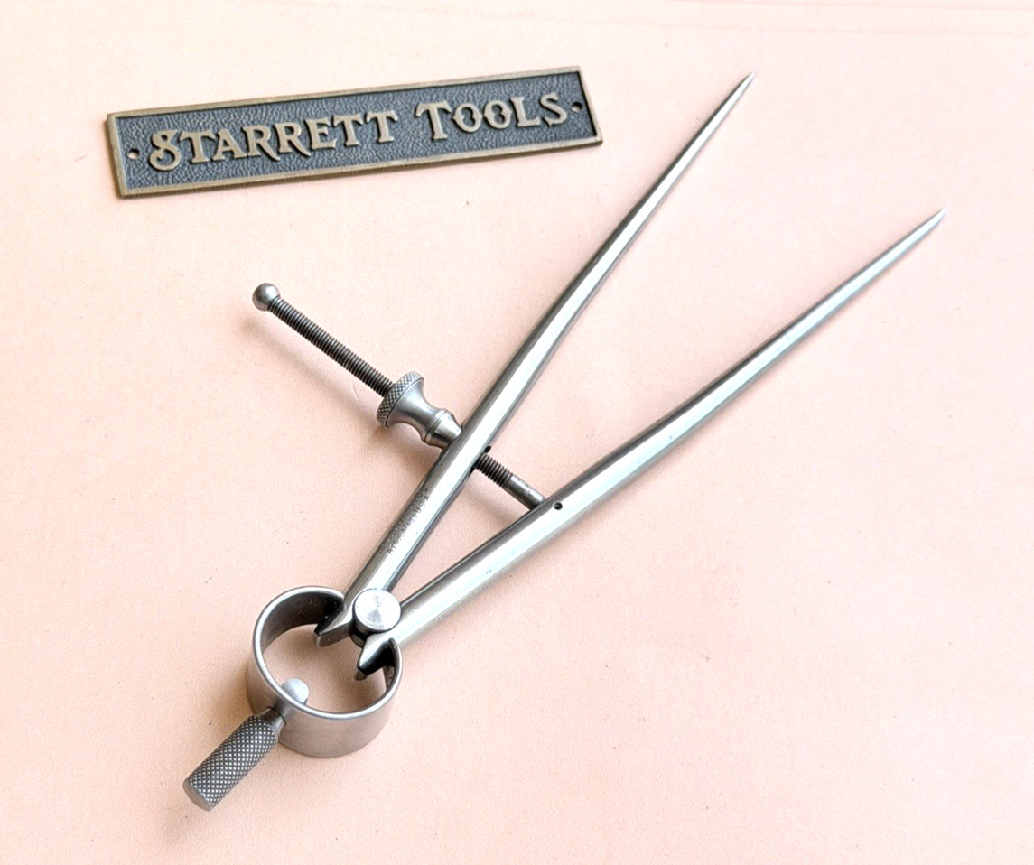STARRETT No.277-6 Spring-Type Dividers With Round Legs- 6” Size & Capacity. USA