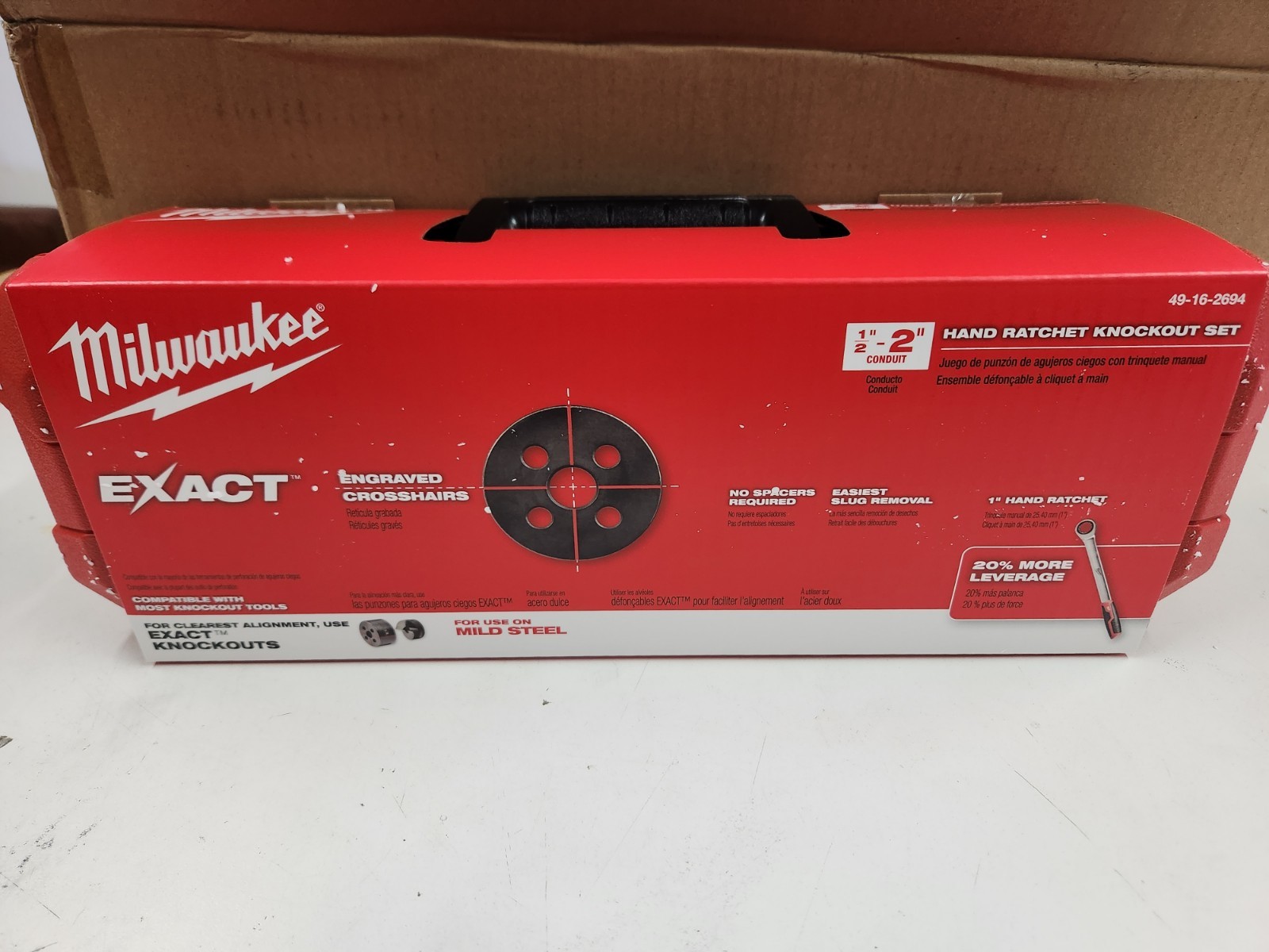 Milwaukee 1/2 in. x 2 in. Ratchet Knockout Set