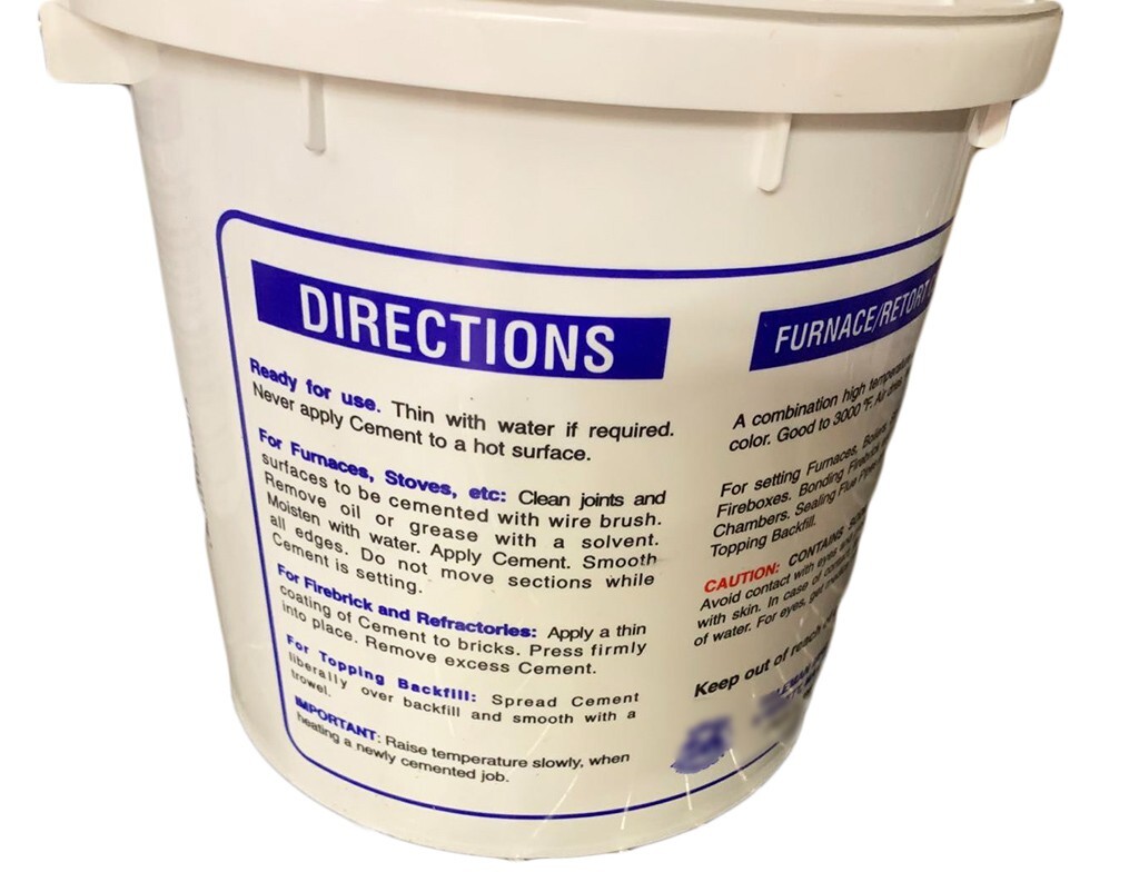 1 Gallon Furnace/Retort Cement for Repairing Chinese Stove/Gas Wok Range Chamber