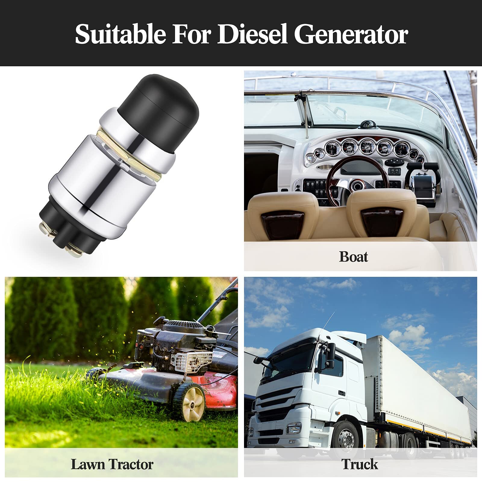 Engine Start Push Button Momentary 12V and 24V Waterproof Push Button Switch …
