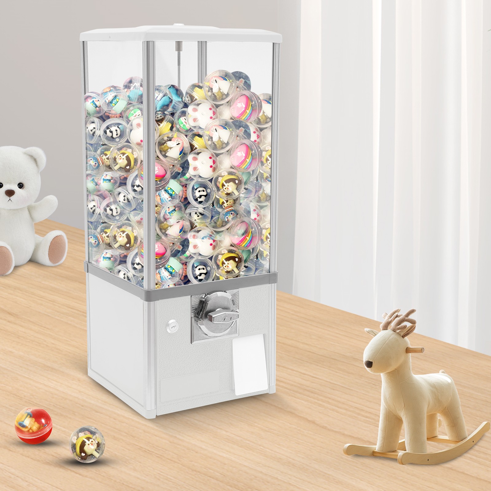 25 in Commercial Vending Machine Vending Machine Candy Vending Machine White