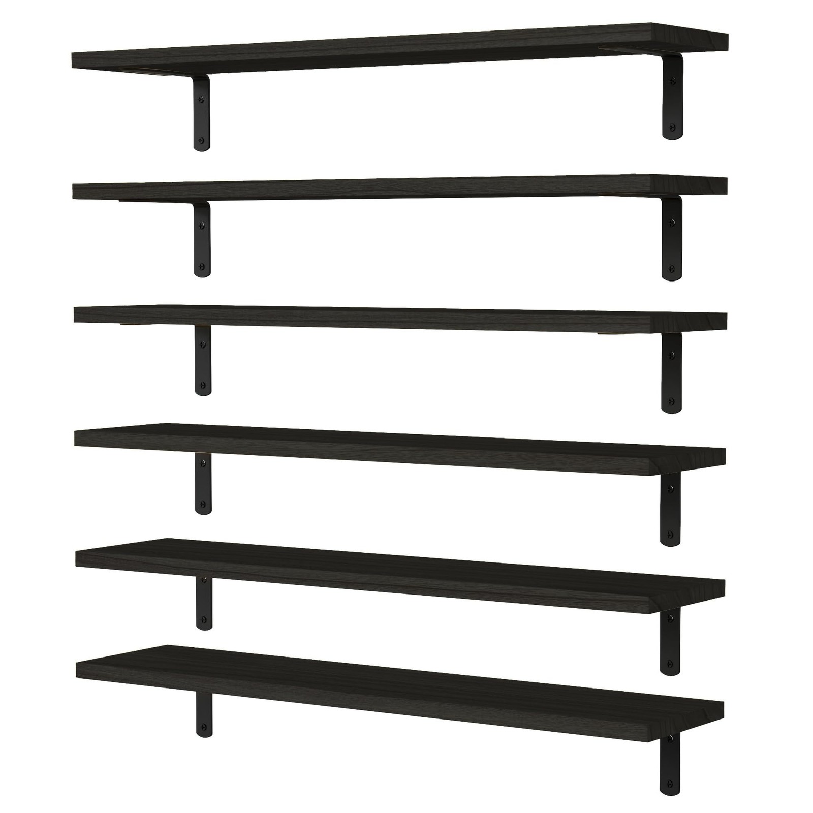 Rustic Farmhouse Wood Floating Shelves Wall Mounted Storage Display Organizer