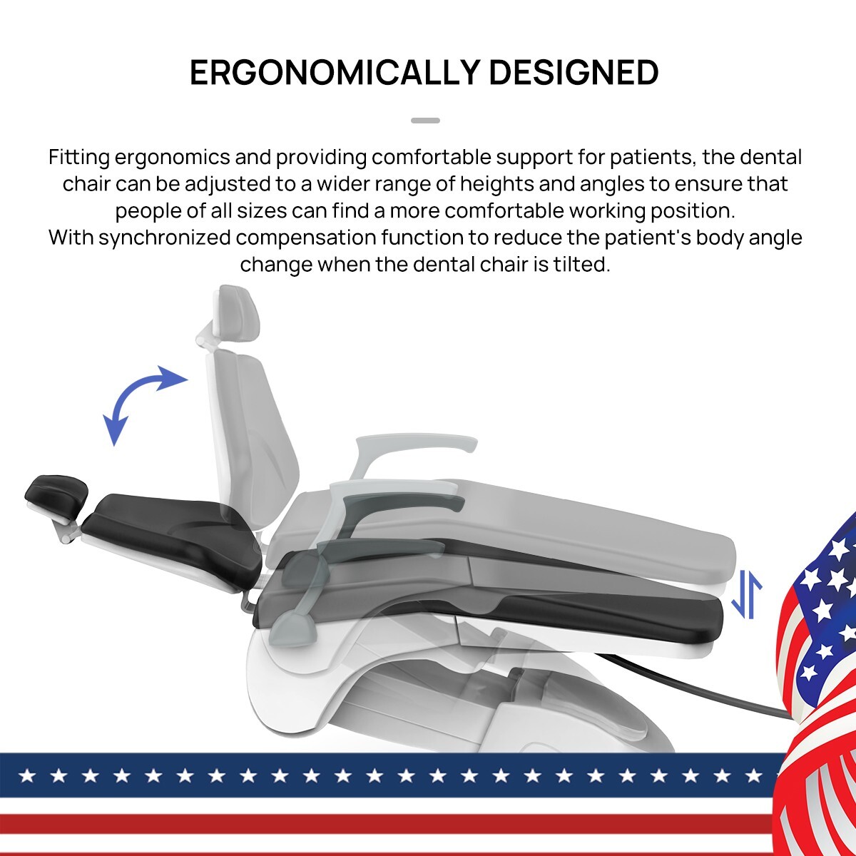 Dental Unit Chair Computer Control+Stool /Autoclave Steam Sterilizer Class B 22L