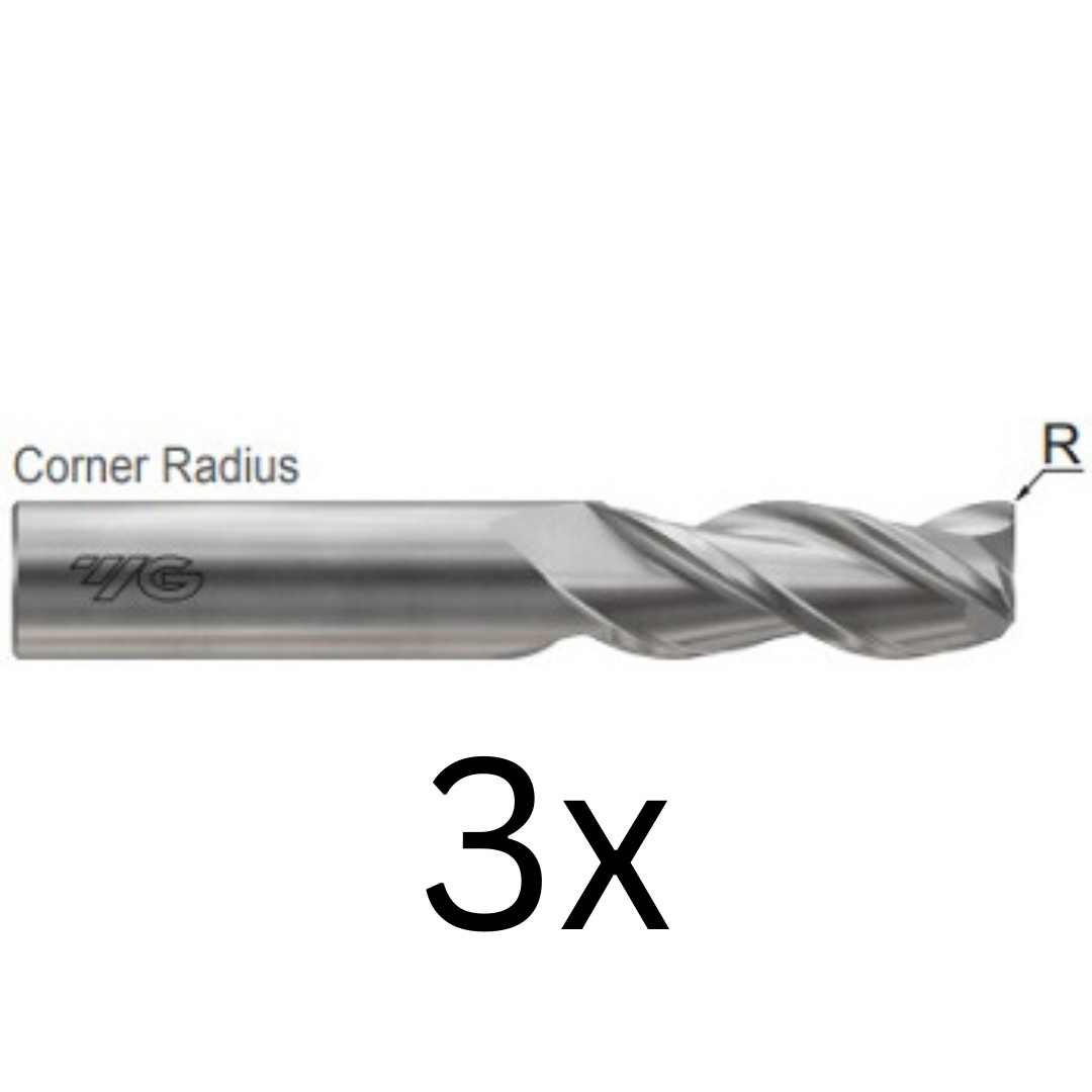 E5G97916 5/16″DIA(.060RAD)x7/16″LOC ALU-POWER HPC 3FLUTE 37° ENDMILL (3Pc)