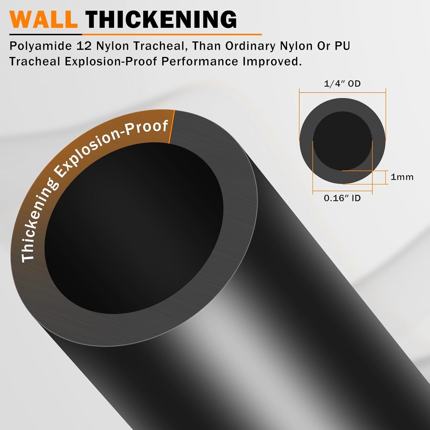 Versatile 50 FT 1/4″ High-Pressure Air Hose – Perfect for Workshop & Vehicle Use