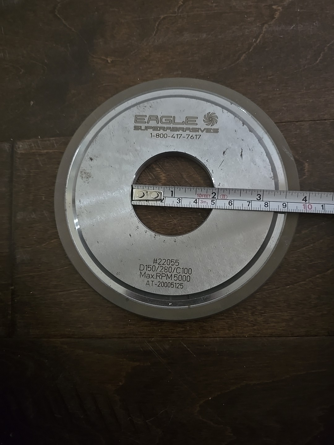 Eagle Superabrasives 6″ Diamond Wheel D150/280/C100 2205