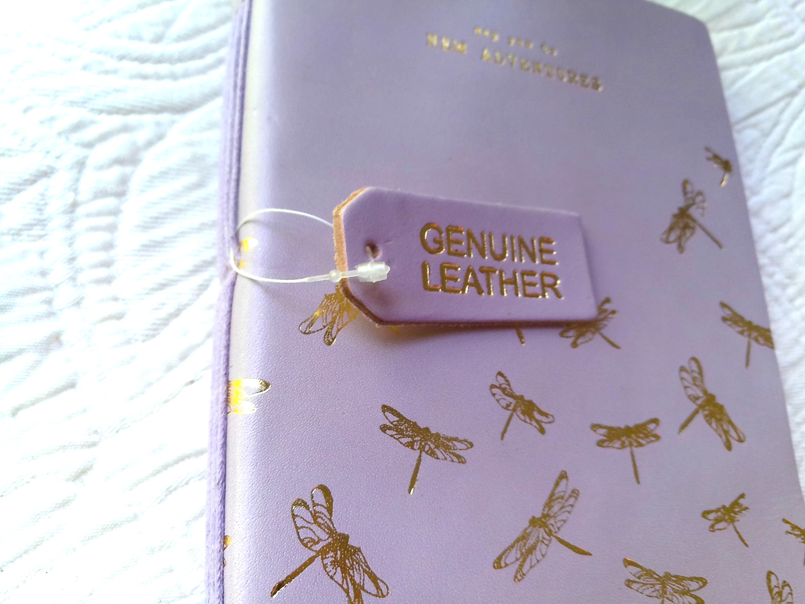 GENUINE LEATHER HANDMADE 144 LINED PAGES INDIA DRAGONFLIES YES TO NEW ADVENTURES