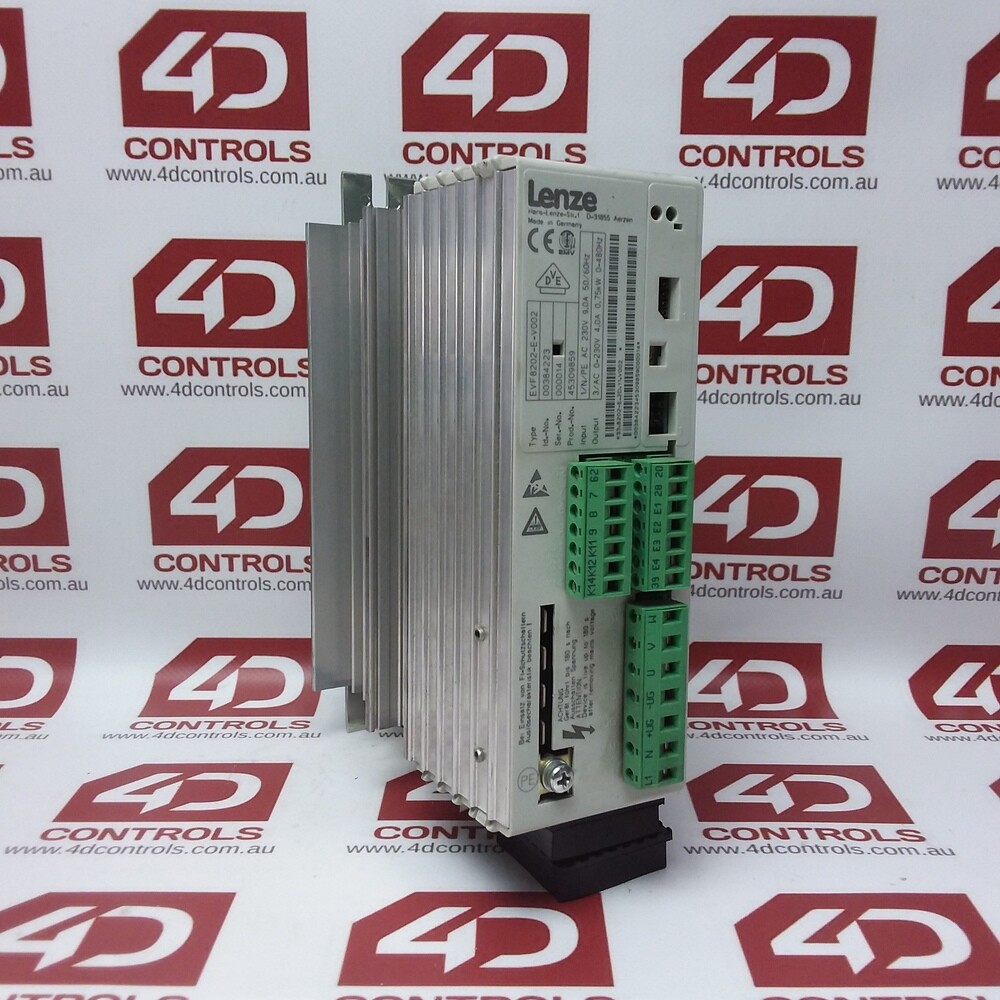 EVF8202-E-V002 | Lenze | Servo Drive Input 9A/230VAC Output 4A/0-230VAC, Used