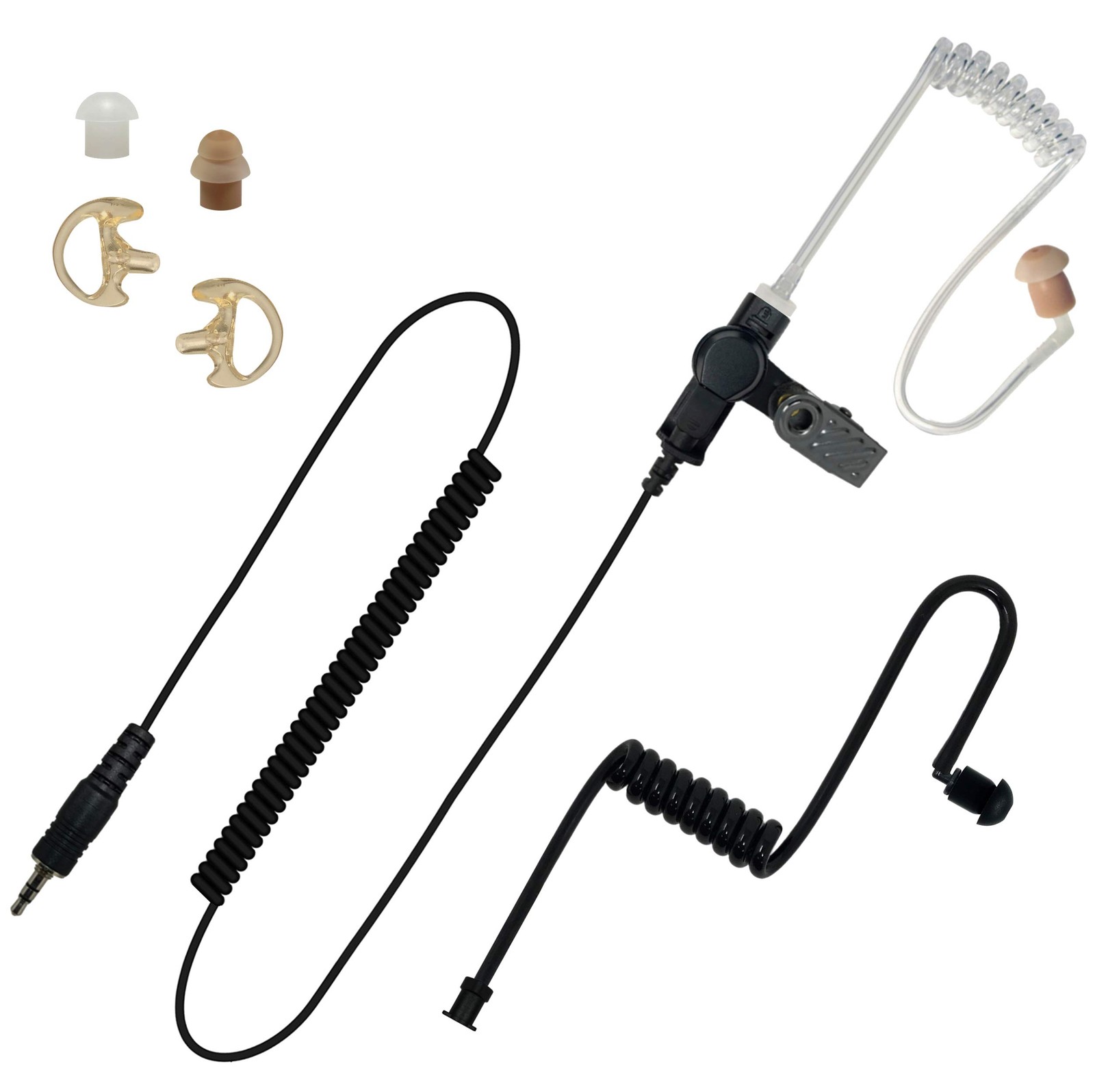 SHEEPDOG MICROPHONES 3.5mm Threaded Listen Only Earpiece, Compatible Black