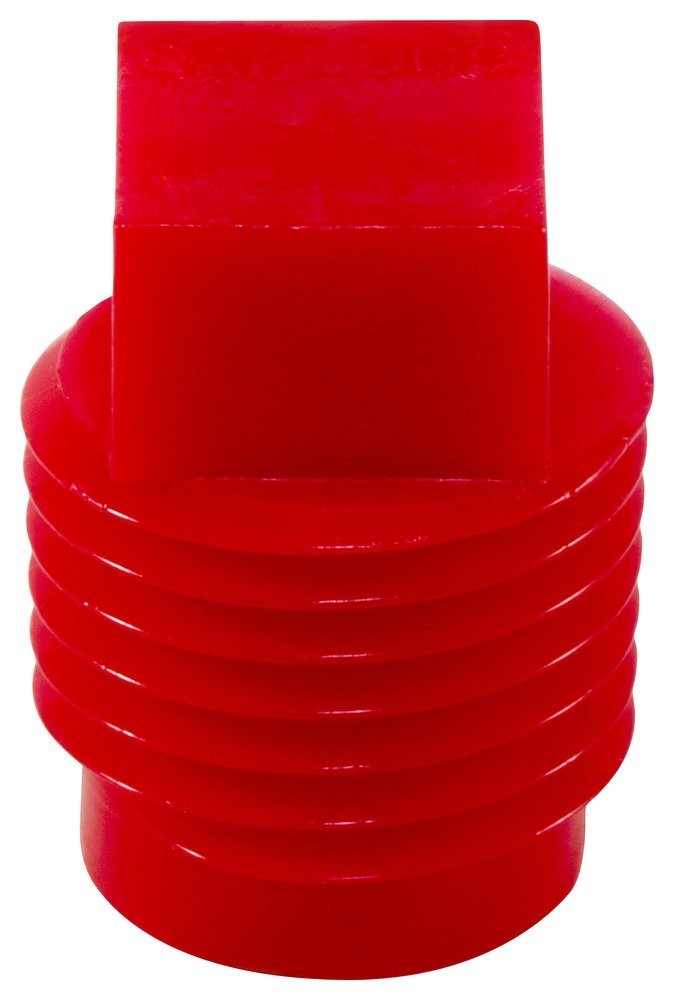 P-18 P Series Plastic Threaded Plug for Pipe Fittings, HD-PE, to Plug Thread Siz