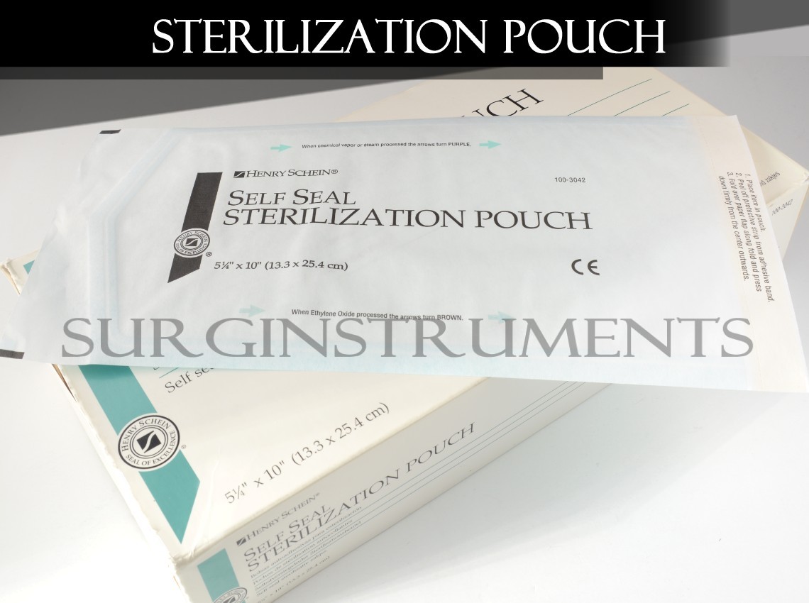 Autoclave 200 PC Premium Sterilization Pouch Bag Self Sealing 5.25″ x 10″