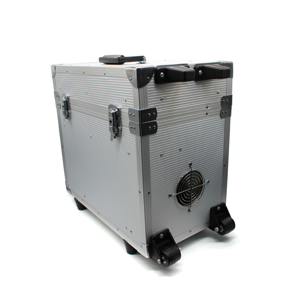 Portable Dental Mobile Delivery Unit Rolling Box Air Compressor Suction 4 Hole
