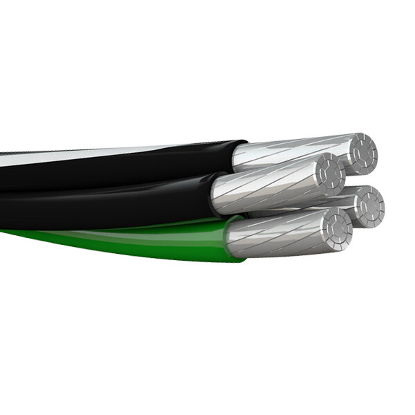 2-2-2-4 Aluminum Mobile Home Feeder Direct Burial Cable (100 Amp) 600V