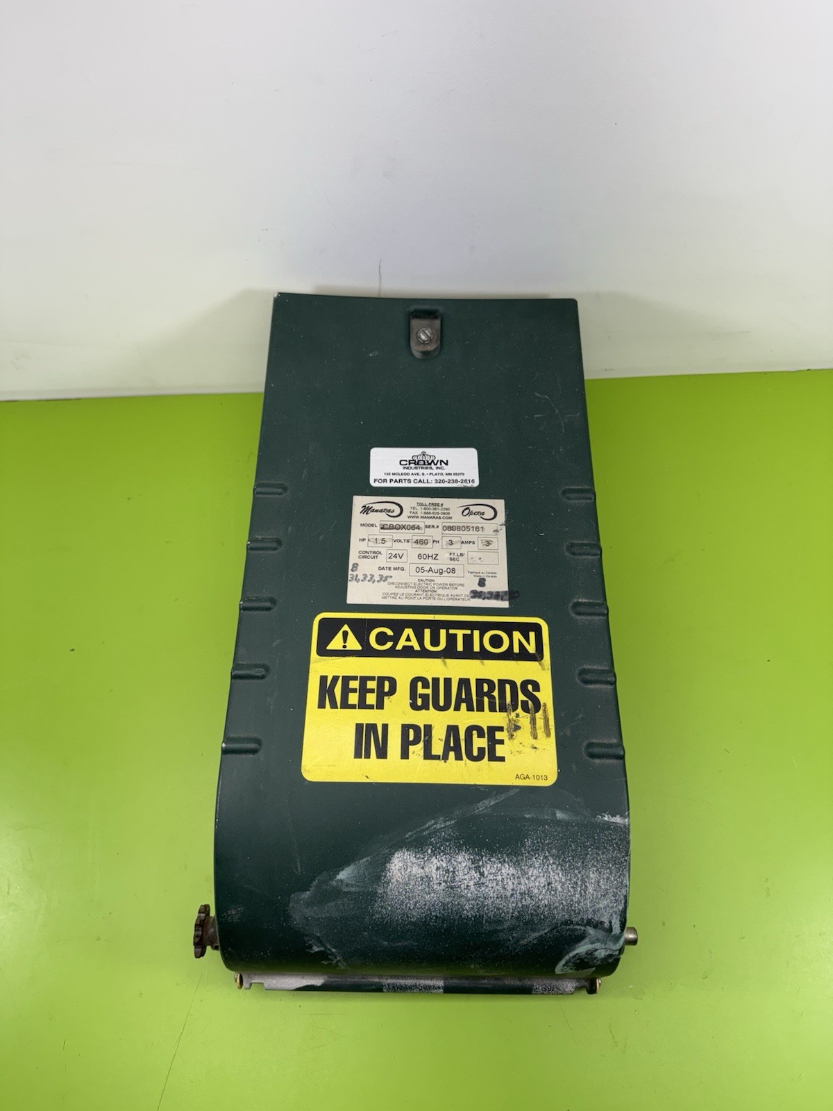 Manaras Opera CBOX064 1 1/2HP Commercial Door Opener Control Box 3 Phase Used