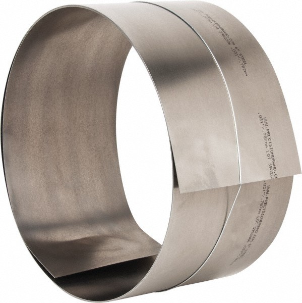 100″ Long x 6″ Wide x 0.031″ Thick, Roll Shim Stock Steel