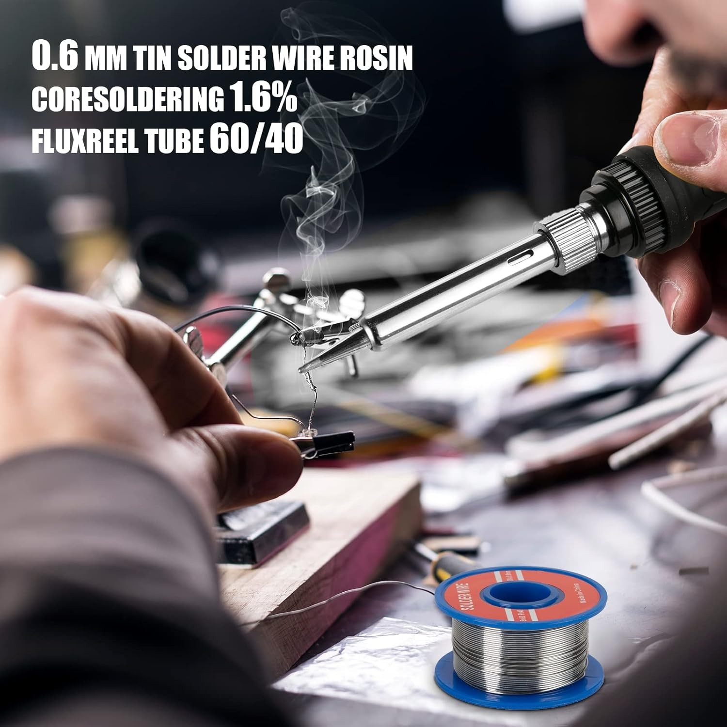 60W Adjustable Temp Soldering Iron Kit 10 In 1 Welding Tools