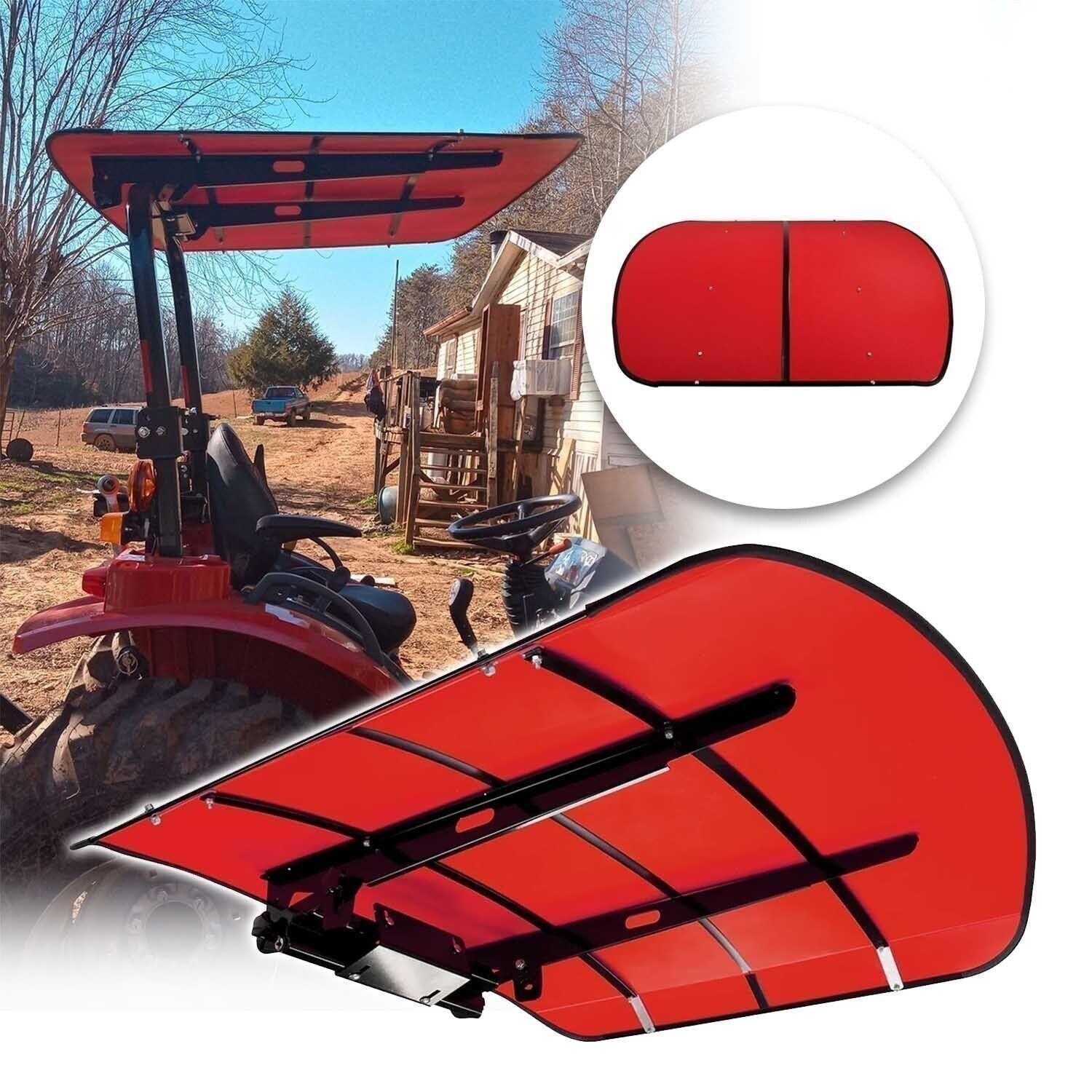 Universal Red Tractor Canopy 48″ x 52″ Fits 2×2 2×3 ROPS Tuff Top Sun Shade