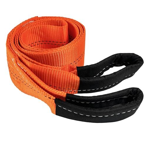 HFS (R) Tree Saver, Winch Strap, Tow Strap 30,000 Pound Capacity (3X8FT, Orange)