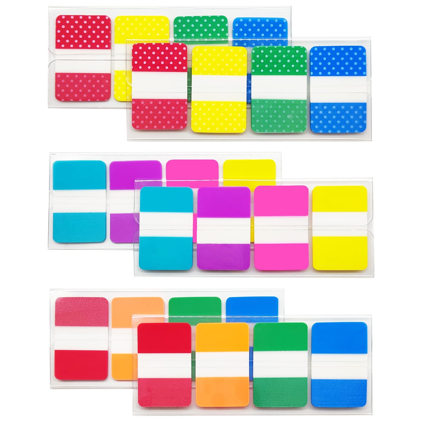 Sticky Index Tabs 480 Pieces 1 Inch Divider Tabs Stick On Page Marker Bookmar…