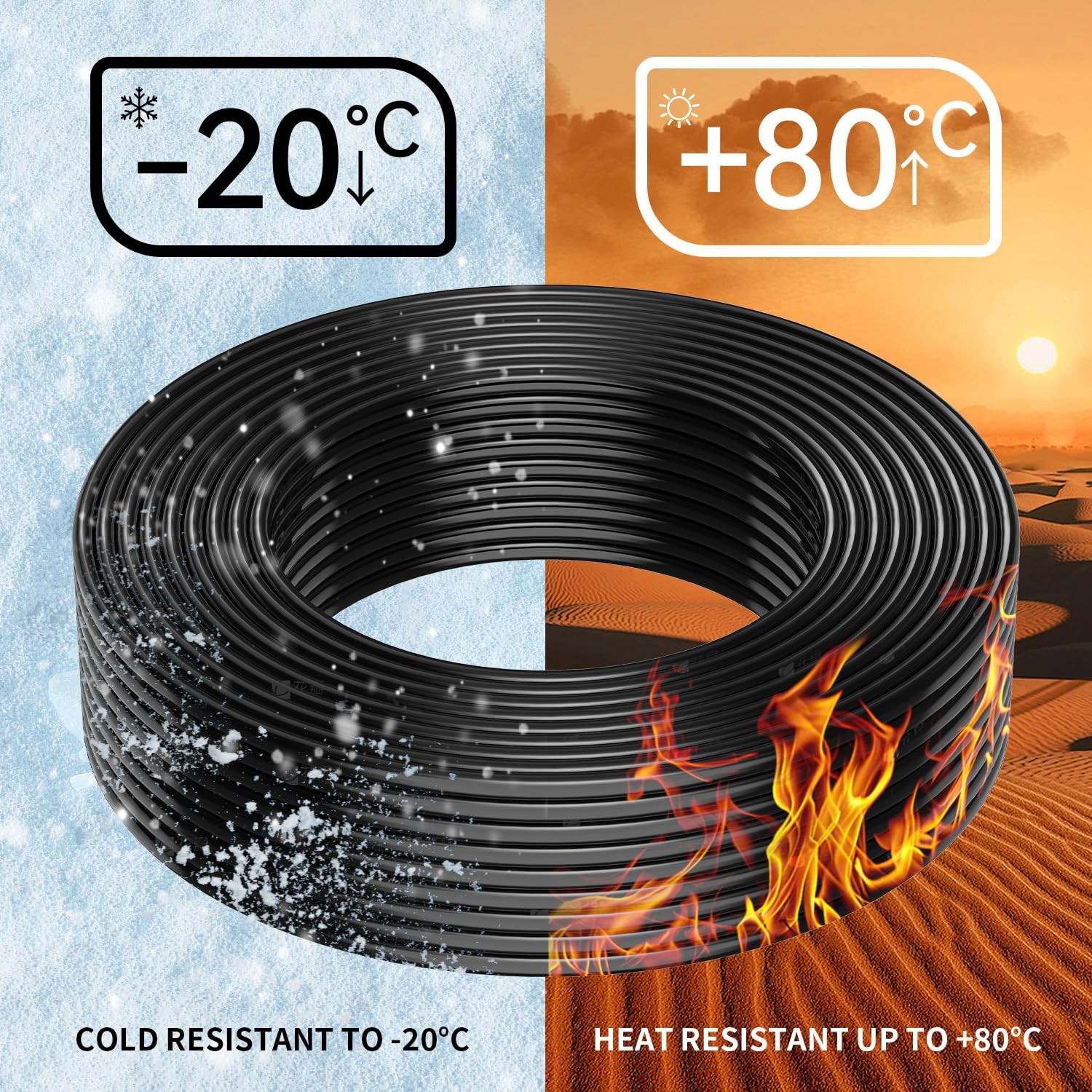 18 Gauge 30FT Electrical Wire Copper Clad Aluminum
