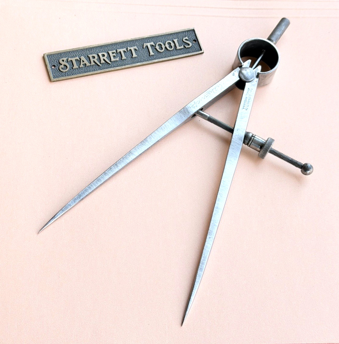 STARRETT No.77B-6 Fay Spring-Type Dividers W/Square Legs; 6.0” Size & Capacity.