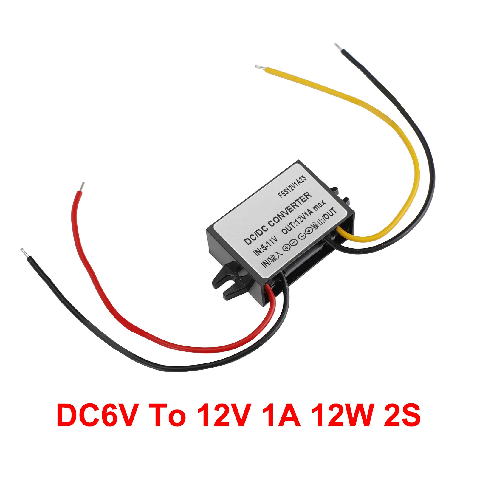 DC-DC 6V-12V 1-3A Step Up Power Supply Converter Regulator Waterproof