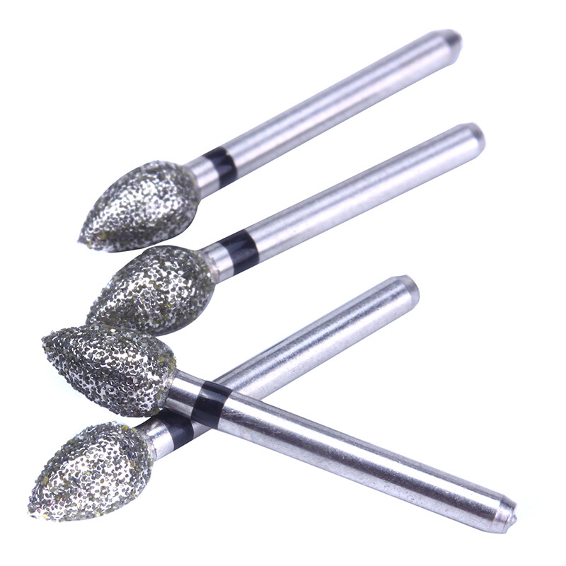 10pc/Kit Dental Diamond Bur Tips Set Drills Burs fit High Speed Handpiece AZDENT