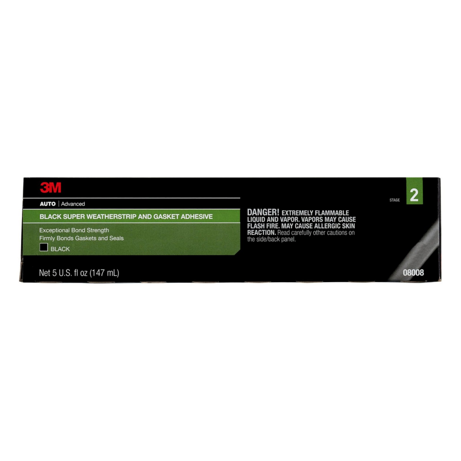 Black Super Weatherstrip Gasket Adhesive 5 oz Flexible Waterproof Bonds Vinyl Me