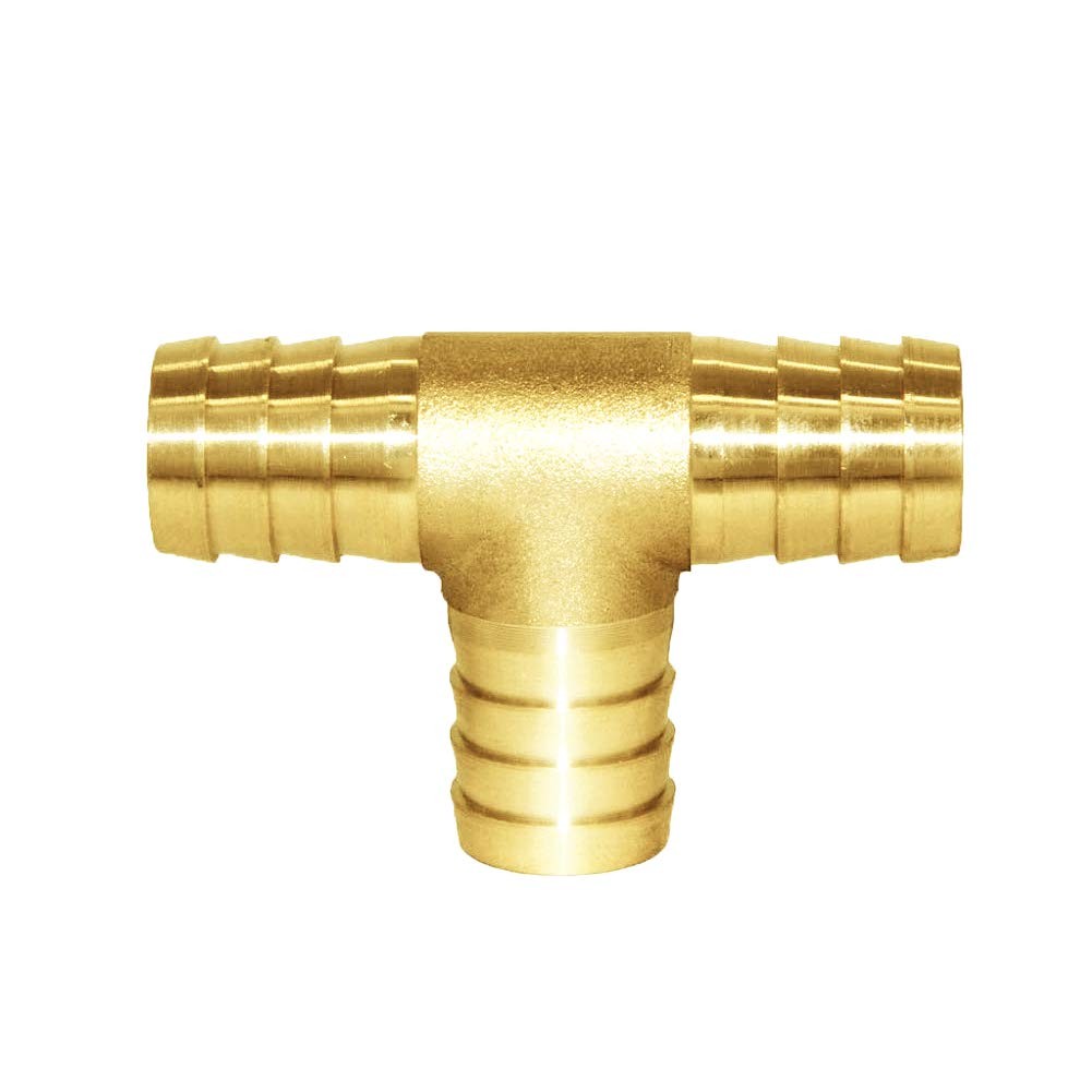 2Pcs 3/4″ Hose Barb, Tee T 3 way Union Fitting Tee-3/4-2PCS, Brass