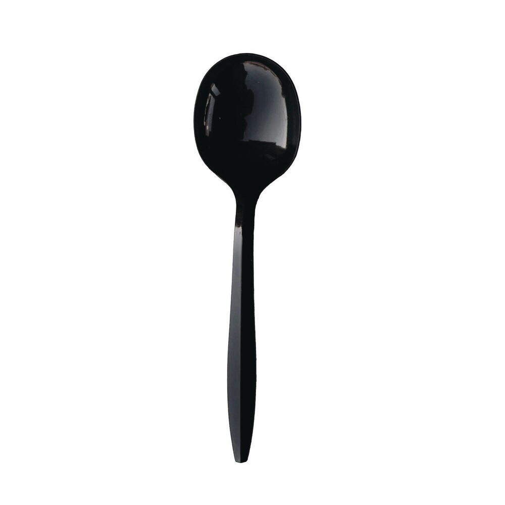 Boardwalk SOUPBLMW Polypropylene Soup Spoon Cutlery – Black (1000/Carton) New