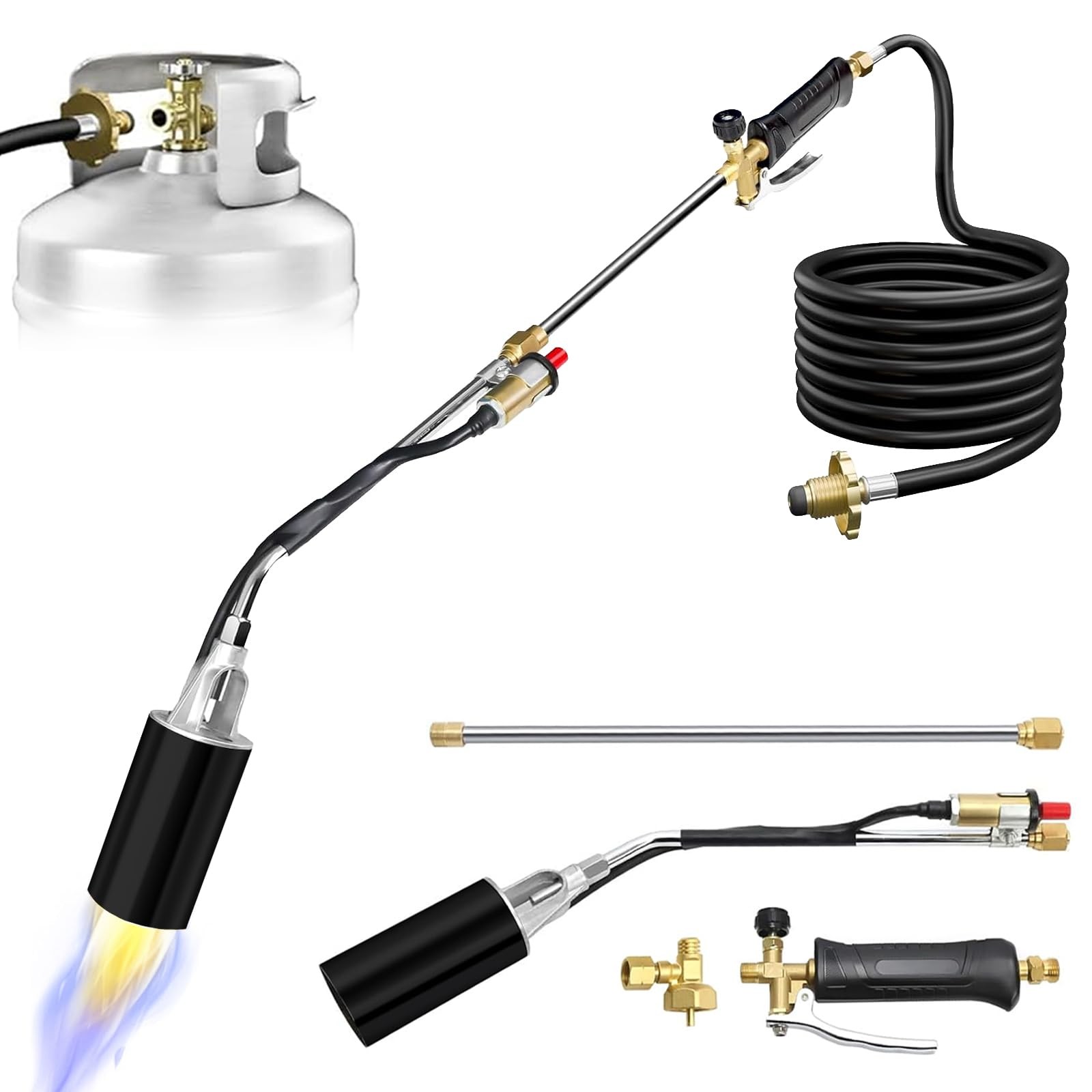 Heavy Duty Propane Torch 1,800,000 BTU for Weeding, Snow Melting, Roofing